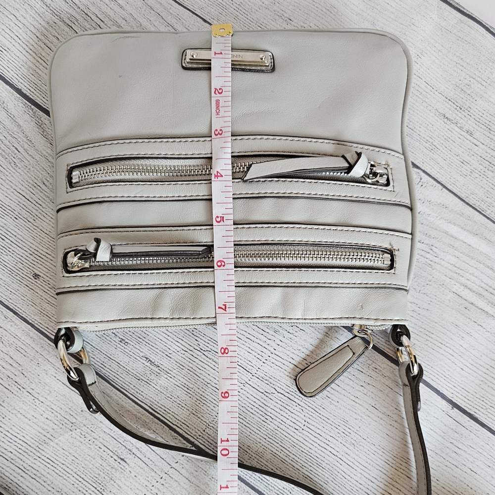 Y2K Nine West Light Gray Crossbody Bag - Picture 13 of 13